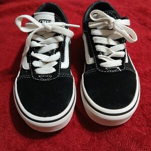 Vans Kids Black and White Sneakers